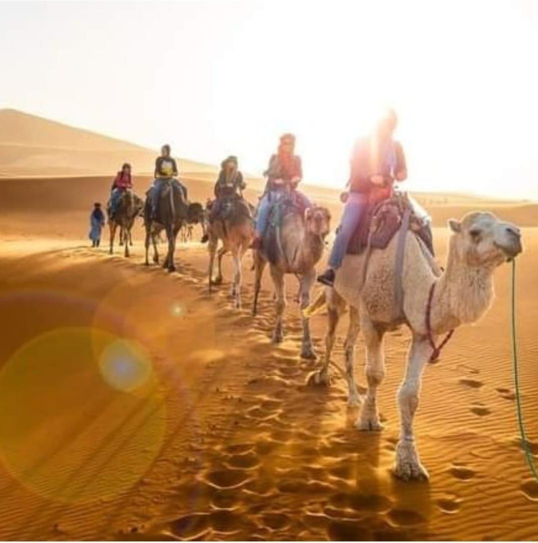 Bivouac Camel Trips Hotel Merzouga Bagian luar foto